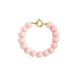 Bracelet with medium beads and front clasp-12mm