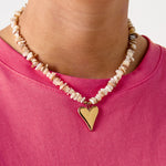 Stainless Steel Beaded Necklaces Heart Vacation Daily Romantic Series Women's jewelry