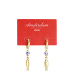 Stainless Steel Dangle Earrings fish Casual Holiday/Beach Simple Series Women's jewelry