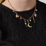 love you to the moon and back necklace