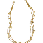 Layered necklace with polka dots