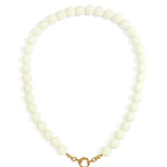 Beaded necklace with front closure - 12mm