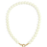 Beaded necklace with front closure - 12mm