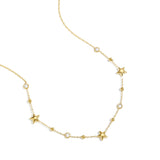 Necklace with stars and stones