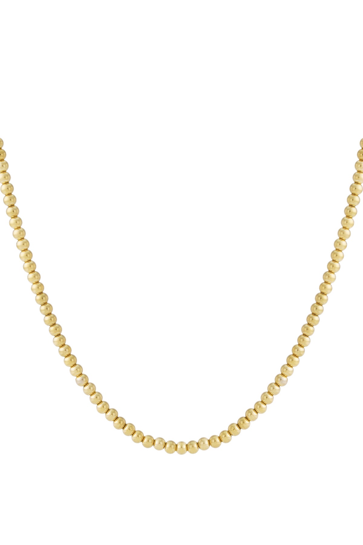 Solid bead necklace-6mm