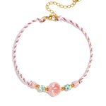Rope anklet with shell and beads