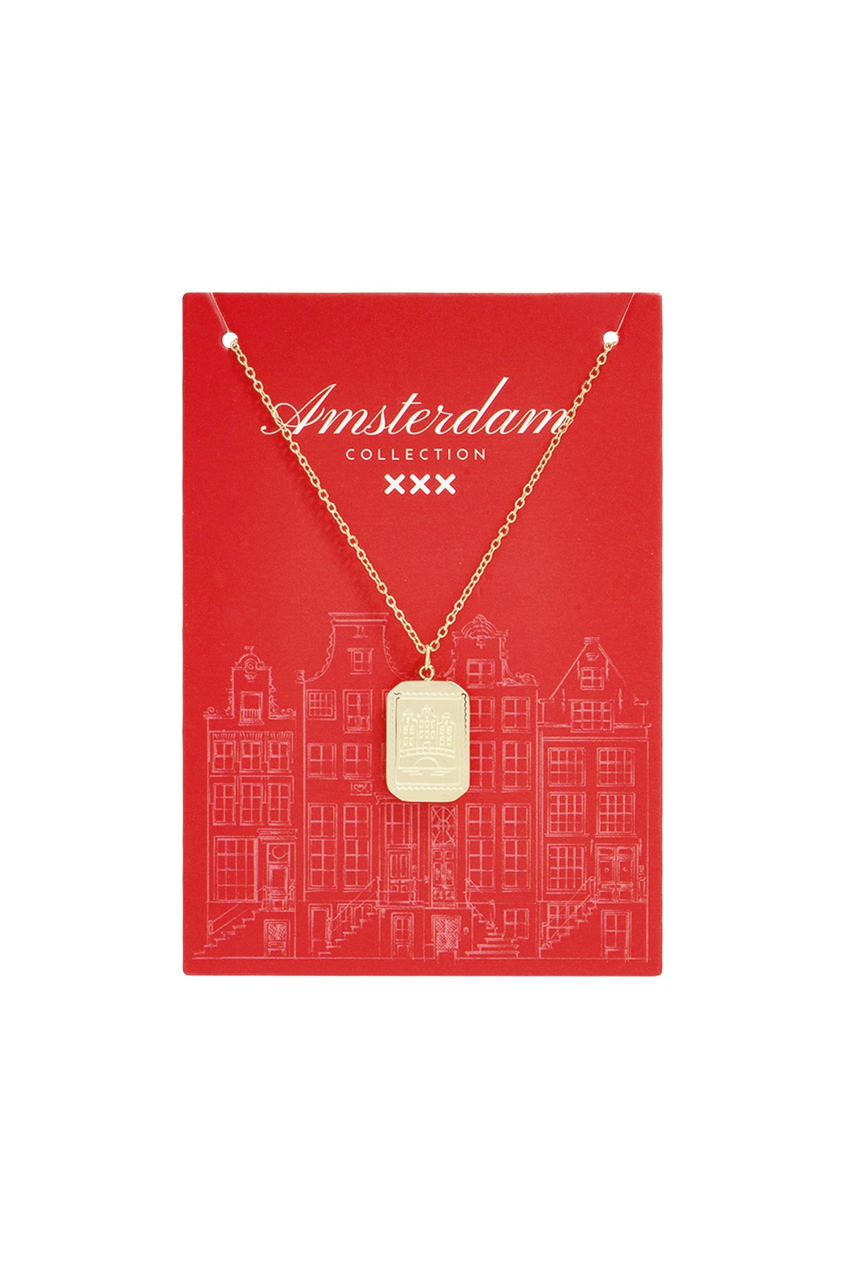 Chain of Amsterdam canal house