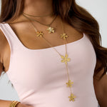 long flower party necklace