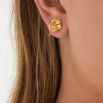 Flower Clip Earrings