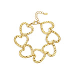 Stainless Steel Chain Bracelets Heart Casual Daily Simple Series Women's jewelry