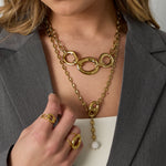 Necklace with hanging bead