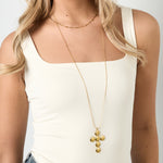 Stainless Steel Pendant necklaces Cross Casual Daily Simple Series Women's jewelry