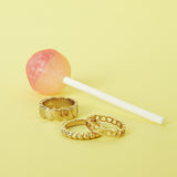 Repeating heart ring