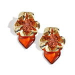 Iron Drop Earrings Flower Daily Ethnic Series Women's jewelry