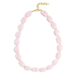 Necklace with organic beads