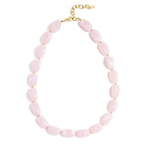 Necklace with organic beads
