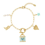 Blue love DIY bracelet
