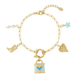 Blue love DIY bracelet