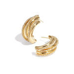Iron Stud Earrings irregular shape Elegant Christmas Luxurious Series Women's jewelry