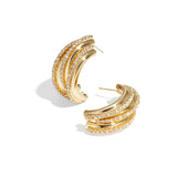 Iron Stud Earrings irregular shape Elegant Christmas Luxurious Series Women's jewelry