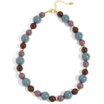 Necklace with beads of different sizes