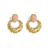 Stainless Steel Stud Earrings irregular shape Simple Daily Simple Series Women's jewelry