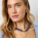 Beaded necklace with front closure - 12mm