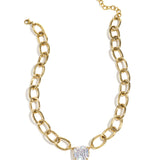 Link chain with statement pendant