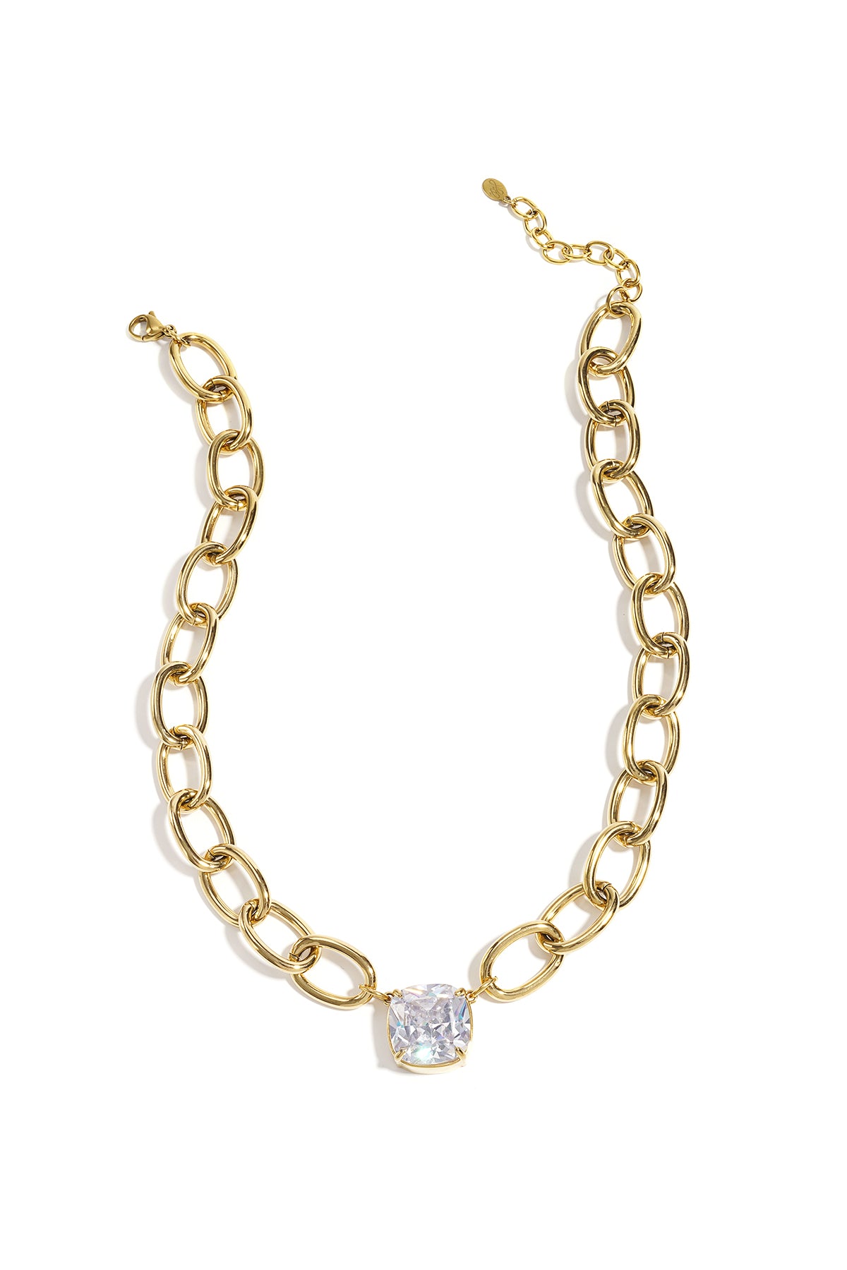 Link chain with statement pendant
