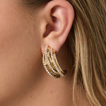 Iron Stud Earrings irregular shape Elegant Christmas Luxurious Series Women's jewelry