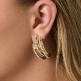 Iron Stud Earrings irregular shape Elegant Christmas Luxurious Series Women's jewelry
