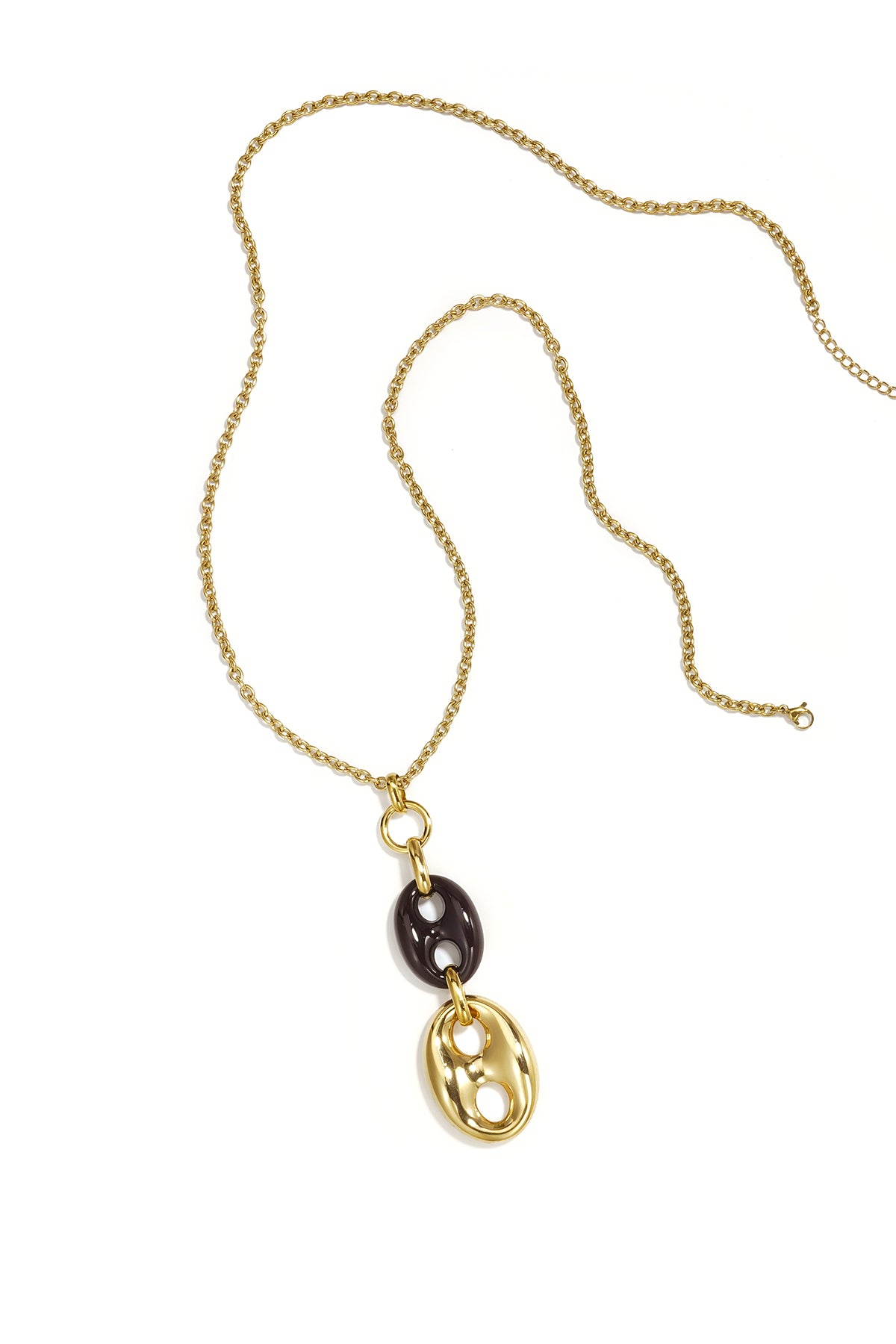 Stainless Steel Long Necklaces Irregular Shape Simple Daily Simple Series Women's jewelry