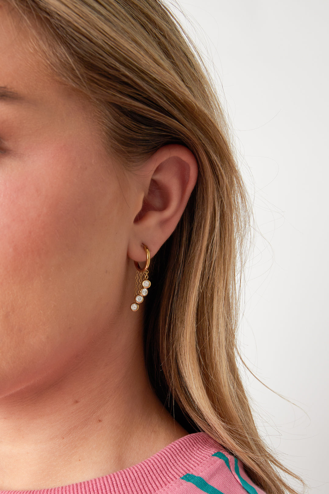 Stainless Steel Drop Earrings Circle Casual Daily Simple Series Women's jewelry