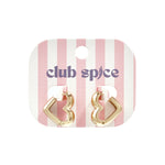 Heart-Shaped Hoop Earrings in Three Sizes