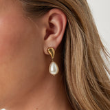 Stainless Steel Drop Earrings Irregular Shape Simple Daily Simple Series Women's jewelry