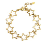 Stainless Steel Chain Bracelets Star Casual Daily Simple Series Women's jewelry