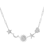 Sun Moon Star Necklace