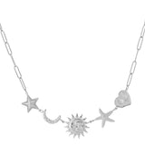Sun Moon Star Necklace