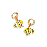 Stainless Steel Beads Earrings Fish Cute Daily Simple Series Women's jewelry
