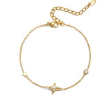 Stainless Steel Charm Bracelets Star Simple Daily Simple Series Women's jewelry