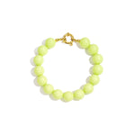Bracelet with medium beads and front clasp-12mm