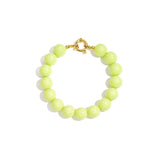 Bracelet with medium beads and front clasp-12mm