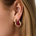 Alloy Stud Earrings Irregular Shape Retro Daily Simple Series Women's jewelry