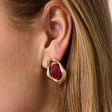 Alloy Stud Earrings Irregular Shape Retro Daily Simple Series Women's jewelry