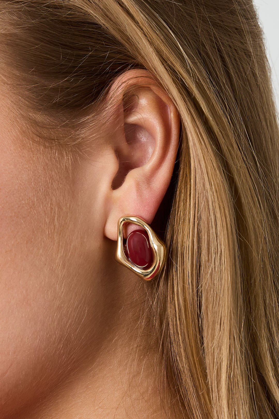 Alloy Stud Earrings Irregular Shape Retro Daily Simple Series Women's jewelry