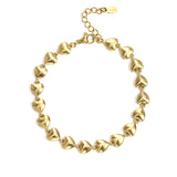 Stainless Steel Chain Bracelets Heart Simple Daily Simple Series Women's jewelry