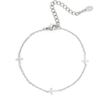 Stainless Steel Chain Bracelets Cross Casual Daily Simple Series Women's jewelry