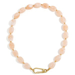 Necklace with beads and front closure design