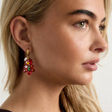 Stainless Steel Drop Earrings plant Casual Christmas Simple Series Women's jewelry