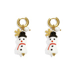 Stainless Steel Drop Earrings Cartoon Casual Christmas Simple Series Women's jewelry